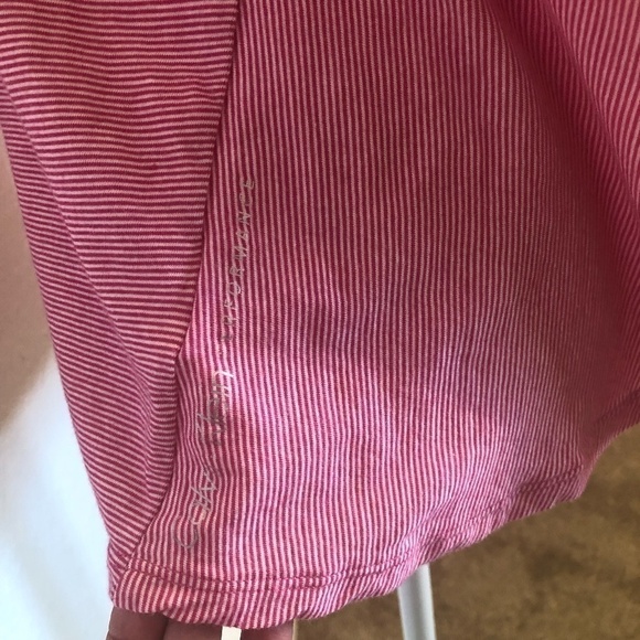 CALVIN KLEIN PERFORMANCE T-Shirt Size Large Red White Athletic Long Sleeve - Picture 9 of 10